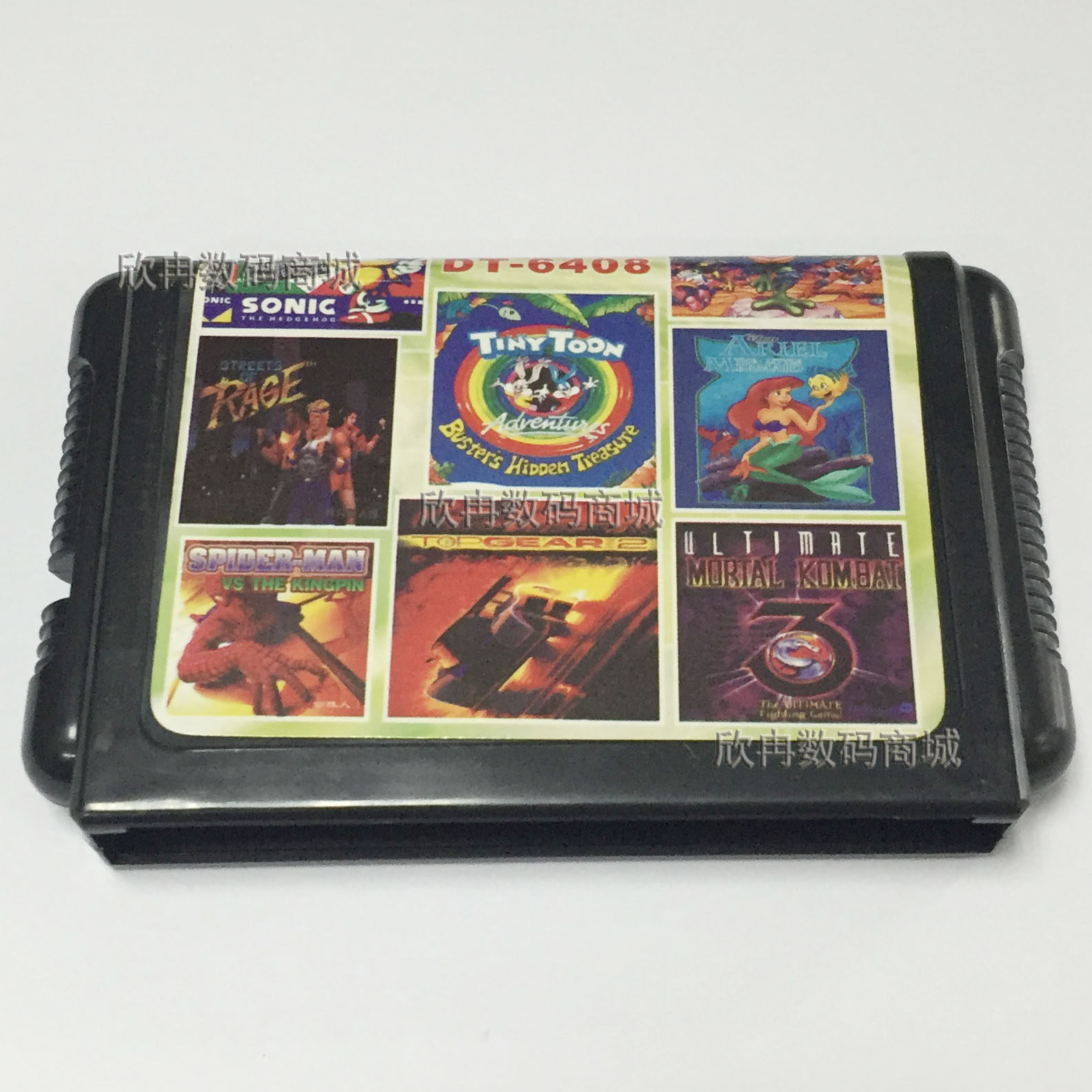 Sega SEGA gaming card console card black card 16 bits of Cargels Three people group Spiderman Rabbit baby 6408