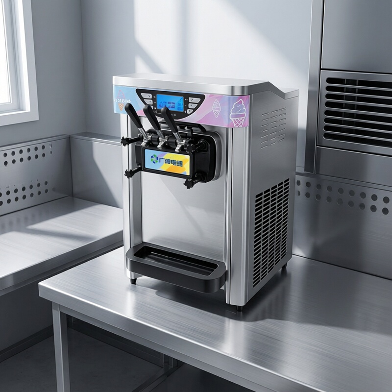 Guangshen Ice Cream Machine Commercial Vertical Desktop Fully Automatic Sundae Cone Machine Soft Ice Cream Machine Ice Cream Maker Guangshen Ice Cream Machine Commercial Vertical Desktop Fully Automatic Sundae Cone Machine Soft Ice Cream Machine Ice Cream Maker