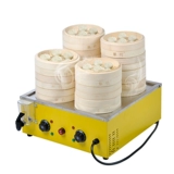 Четыре -дырочная паровая печь Коммерческое электрическое отопление изоляционной печи быстро замораживающая булочка на пару булочки xiaolongbao планшет паровар