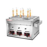 Газовая вареная лапша печь Многофункциональный настольный компьютер шесть -голод с лапшой Коммерческий острый горячий горшок под машиной варена