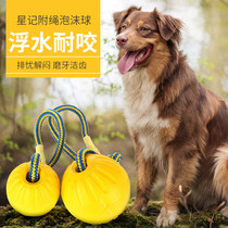 StarMark pet dog toy Large dog bite-resistant training Outdoor throwing ball with rope wonderful