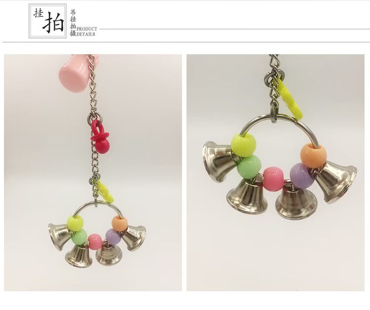 Đồ chơi con vẹt vừa và nhỏ Cầu treo đồ chơi cắn Chim cung cấp đồ chơi chim cung cấp con vẹt acrylic - Chim & Chăm sóc chim Supplies lồng cu gáy