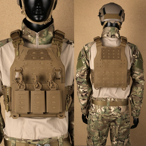 Корень Три высокопрочных композитных нейлоновых многофункциональных грудных груди, висящих на открытом воздухе, быстрая разборка защитная ограждающая жилет