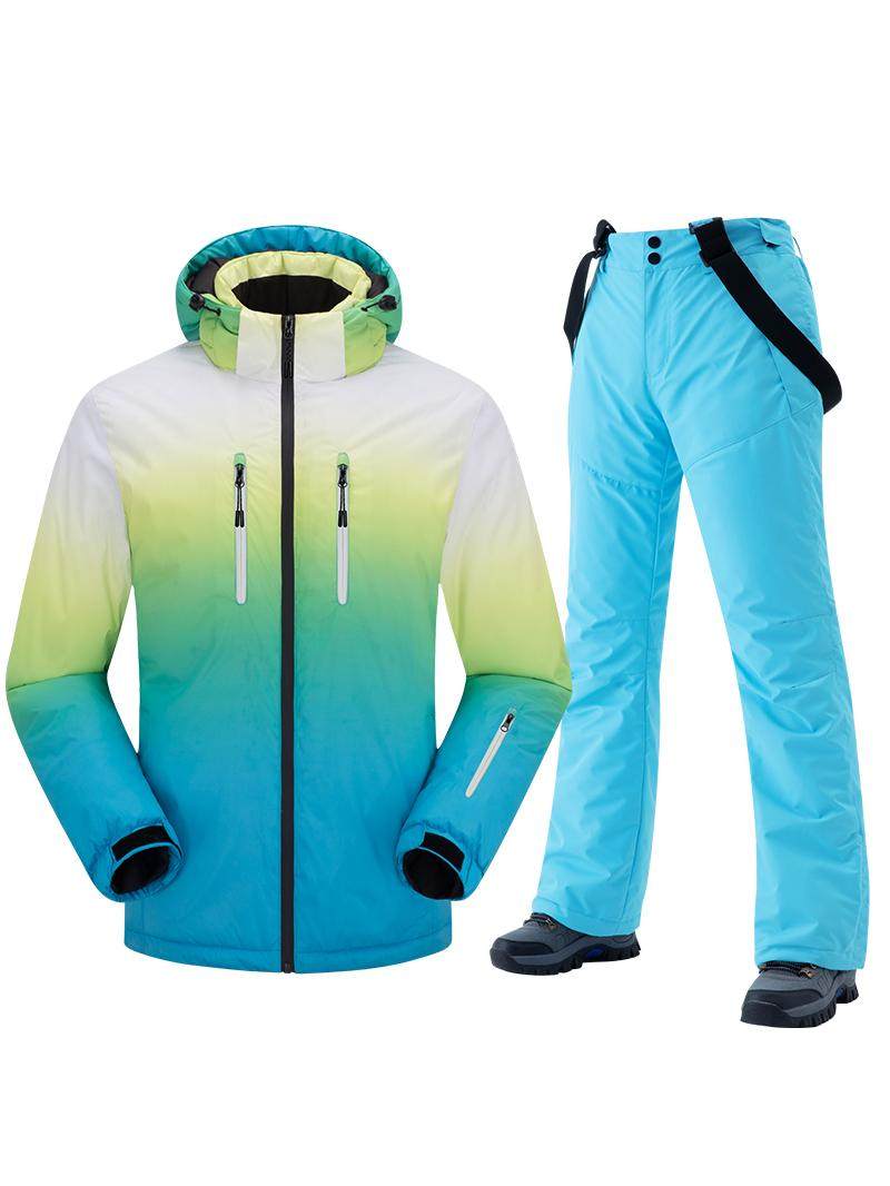 Winter Ski Clothing for Men and Women, Ski Jacket and Pants Set, Windproof, Thickened and Warm, Single and Double Board Ski Equipment