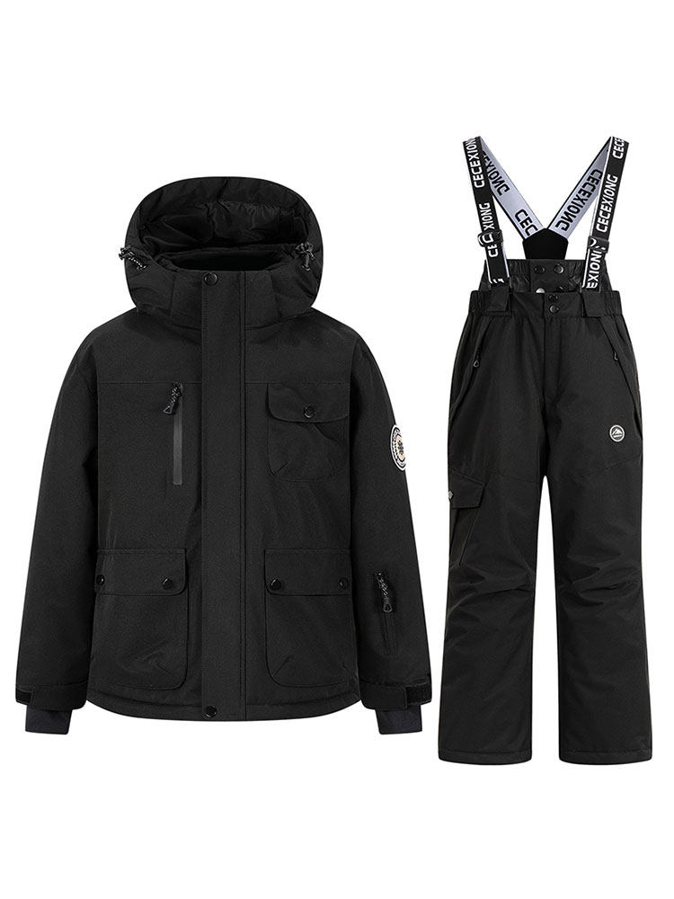 Children's Clothing, Kidsren's Three-Proof Windbreaker Suit, Autumn and Winter New Style, Big Kidsren's Warm Fleece-Lined Jacket, Boys' Outdoor Clothing, Girls' Outdoor Clothing