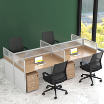 Staff desk and chair combination 2 people sitting face-to-face Simple modern staff desk partition furniture screen workstation