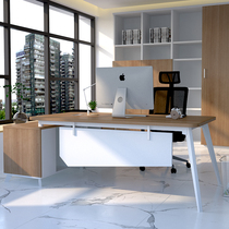 Office furniture Managers desk Simple modern computer desk and chair combination Bosss desk Department supervisor work position