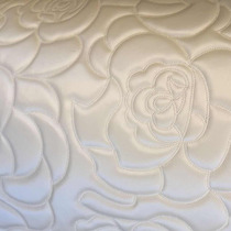 European soft bag leather fabric with sponge thickened anti-collision bedside soft bag backrest background wall PU leather bag door material