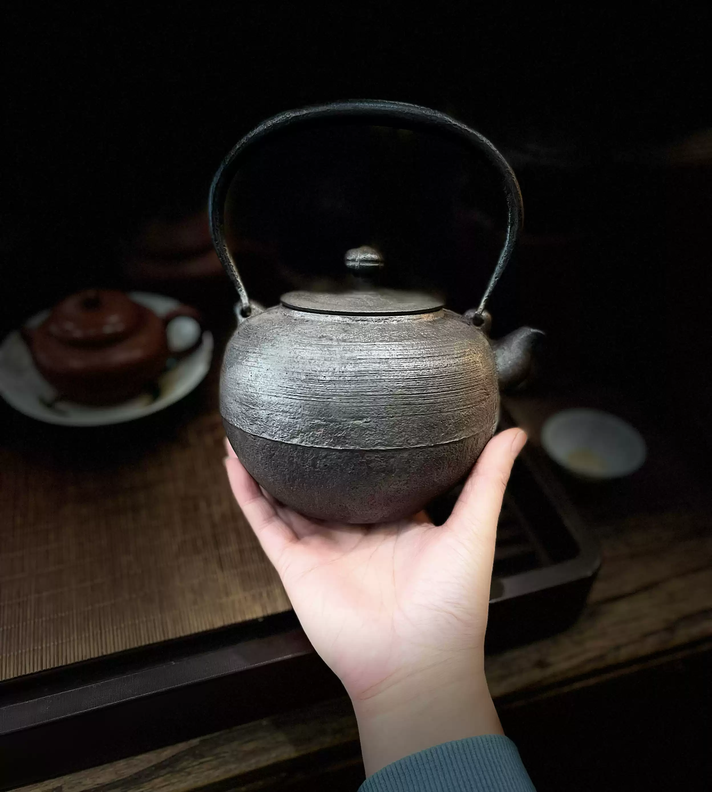 茶壺，煎茶道具，「晴壽堂造」在銘，時代物。 茶壺，煎茶道具，「晴壽堂造」在銘，時代物。