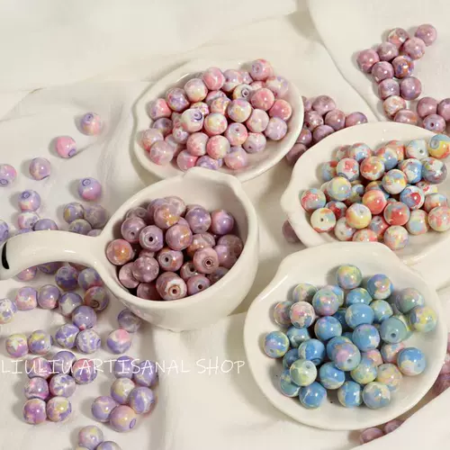 Стеклянные бусины ручной работы, украшение-шарик, аксессуары, 10мм, DIY