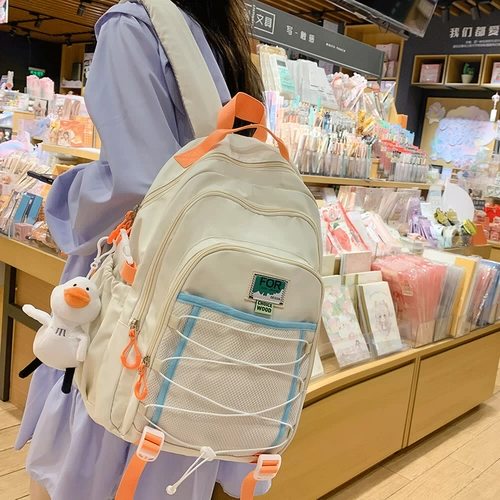 Ранец, сумка через плечо, японский вместительный и большой высококачественный рюкзак со сниженной нагрузкой, для средней школы, защита позвоночника