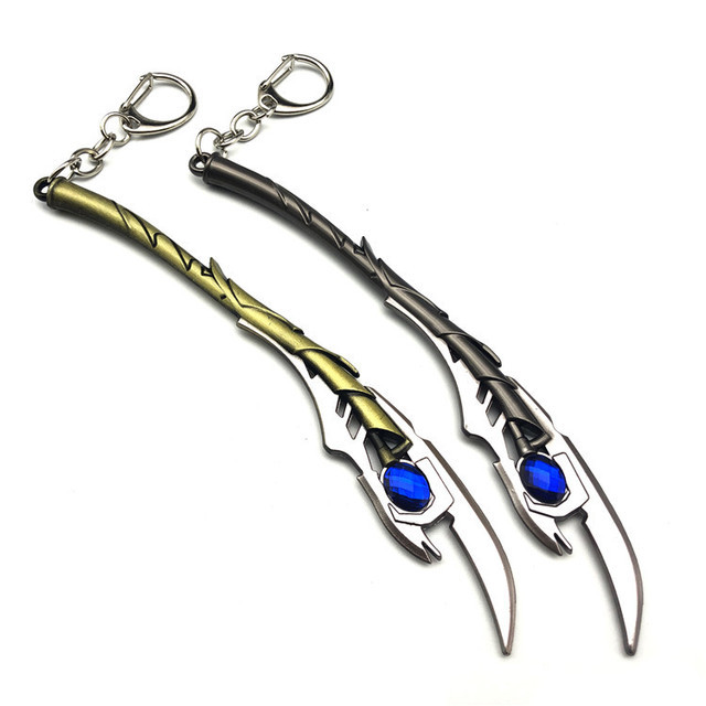 Avengers 4 Loki Mind Stone Scepter Keychain Evil God Loki Thor's Hammer Keychain Pendant