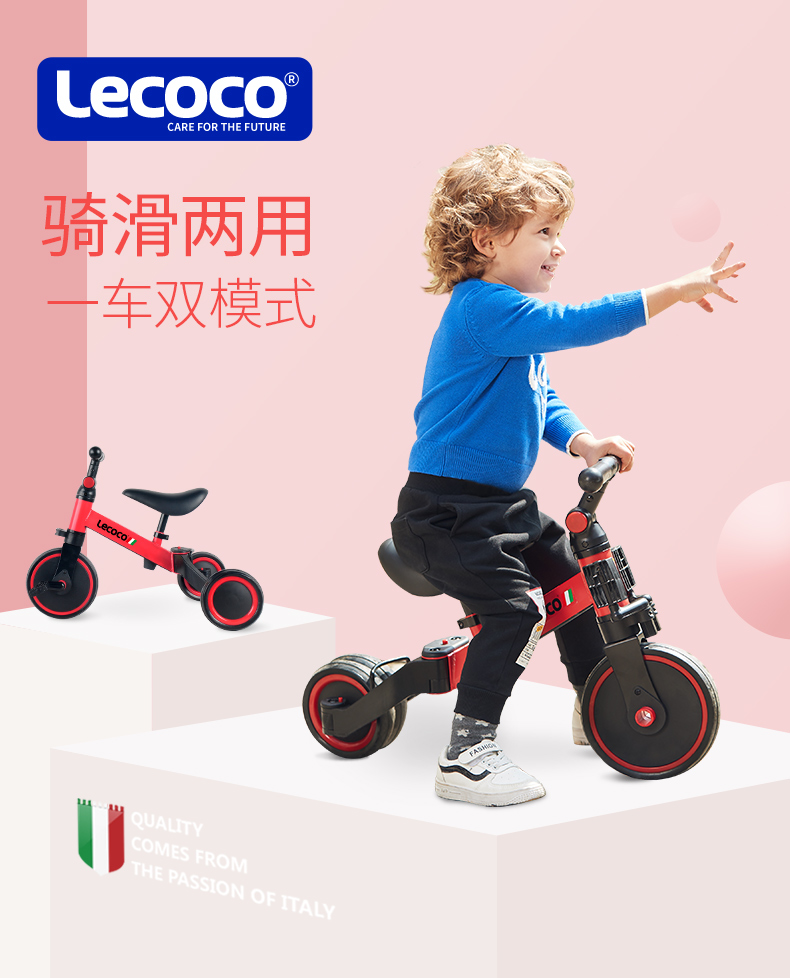 xe thăng bằng cho bé 5 tuổi Xe ba bánh của trẻ em loco Leka 1-3 tuổi cân bằng xe đạp 3-6 xe đẩy trẻ mới biết đi gấp - Smart Scooter 	xe thăng bằng btwin