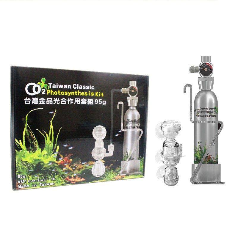 Taiwan's Jinpin carbon dioxide water grass CO2 set grass cylinder disposable 90g steel cylinder with non-reverse fine-grained monitoring