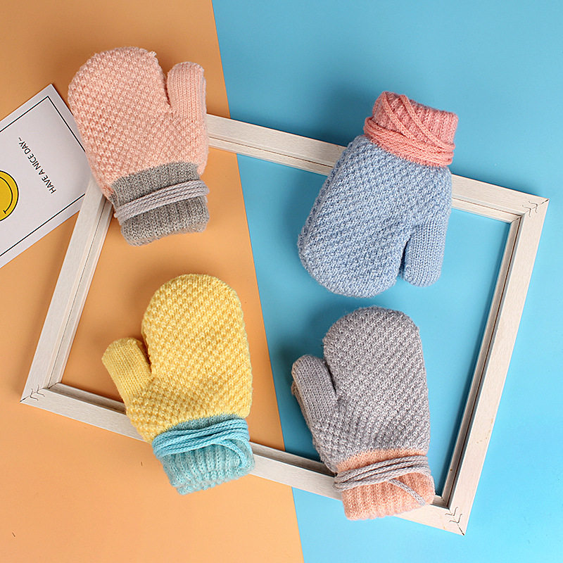 2-6-year-old winter warmth small and small children gloves male and female baby kindergarten children baby gloves gush thickened
