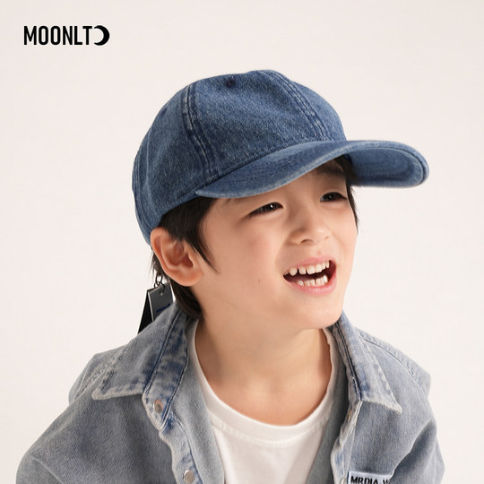 Cowboy children's baseball cap spring, autumn and summer boys and girls baby hat sun protection large brim peaked hat trend hip-hop