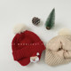 Christmas big fur ball children's hat winter men and women thickened warm baby baby windproof plus velvet newborn ear protection hat