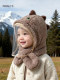 Baby hat winter outdoor warm cycling for men and women, children's ear protection hat, windproof mask, baby scarf all in one