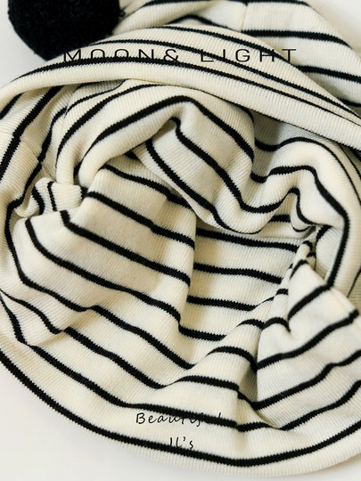 Infant and toddler hats spring and autumn double ball stripes sun protection thin newborn baby hats for male and female babies small month old pullover hats