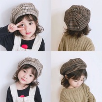 Childrens hat Autumn and winter Japanese style female baby bud hat ins style beret girl sweet painter hat