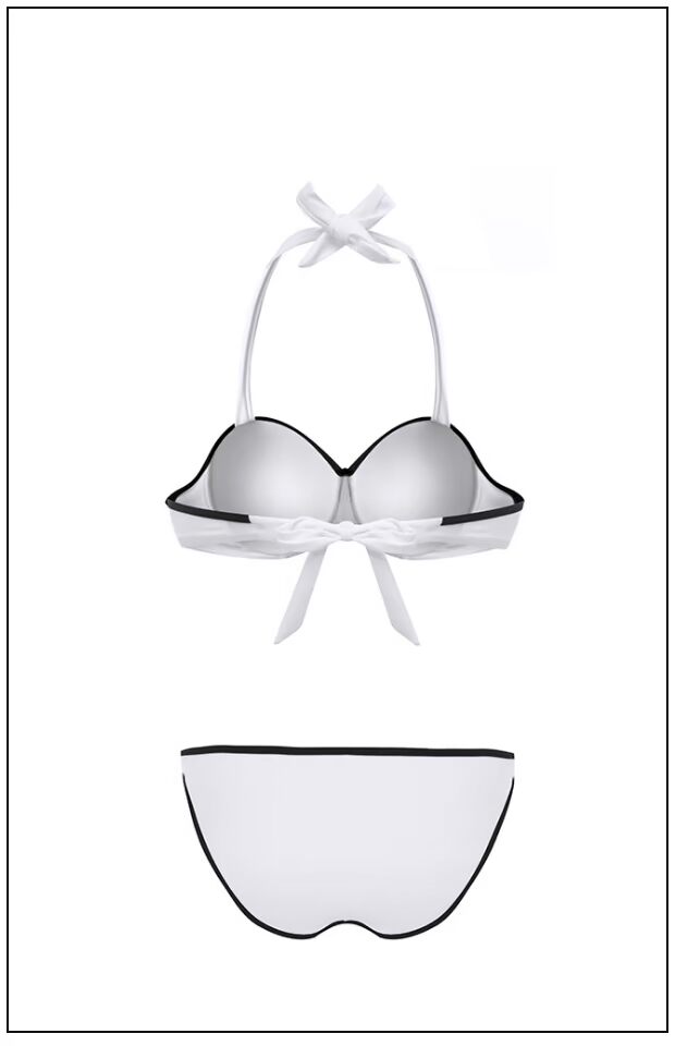 Châu Âu và Hoa Kỳ áo tắm bikini ba điểm màu đen nữ ngực lớn gợi cảm áo tắm bikinii nữ màu trắng hơn so với Kenney áo tắm biển đẹp