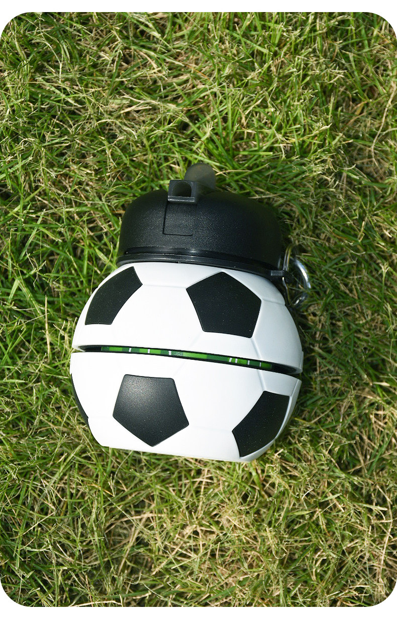 KELME卡尔美水杯儿童户外运动训练便携水杯学生创意球型折叠水杯详情11