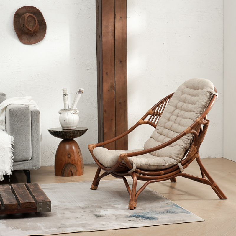 Fuji chair natural vine vine fabric chair adult rocking chair lounge chair balcony living room houselazy backchair