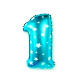 Синий цифровой детский воздушный шар для взрослых, 16 дюймов