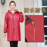 Полиуретановый утепленный фартук, длинная юбка, водонепроницаемый нагрудник, комбинезон, увеличенная толщина