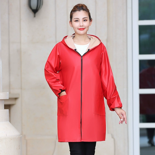 Полиуретановый утепленный фартук, длинная юбка, водонепроницаемый нагрудник, комбинезон, увеличенная толщина