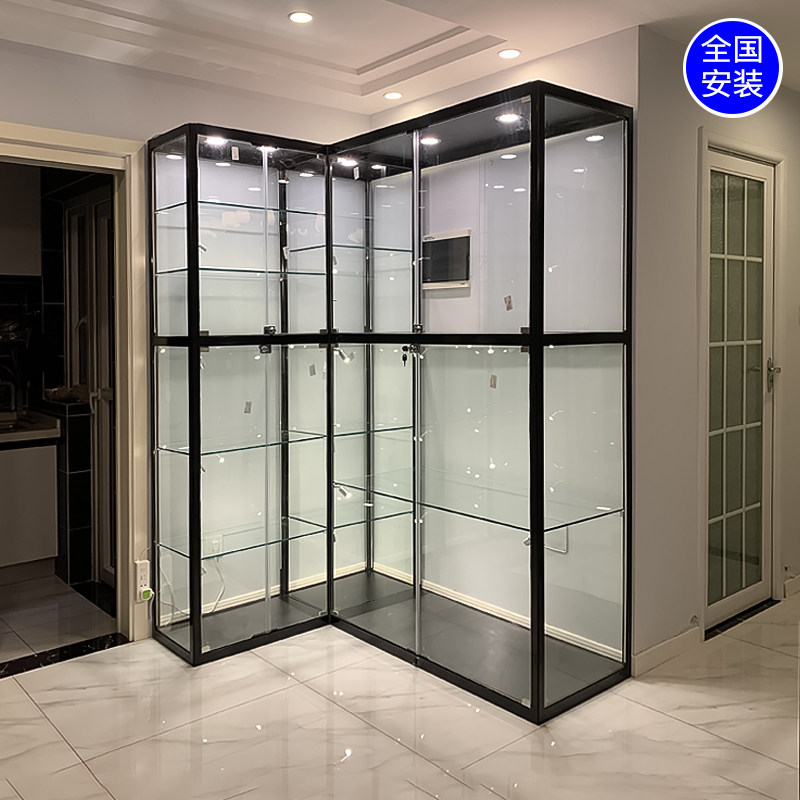 Transparent LEGO block display cabinet glass dust-proof seal handheld model display rack Nordic GK toy custom cabinet