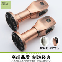 Toilet partition accessories support feet red bronze zinc alloy partition foot bracket adjustable base foot seat