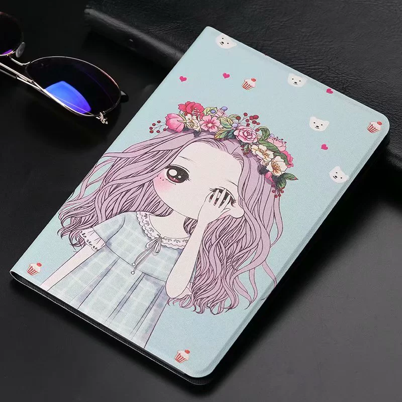 Huawei M5 tấm có thể gập nắp bảo vệ vỏ m5pro tất cả thả bao gồm vỏ silicone 10 CMR phim hoạt hình SHT-W09 8.4 inch thông minh ngủ bao da AL0 10,8 Tide thương hiệu gói máy tính mới - Phụ kiện máy tính bảng