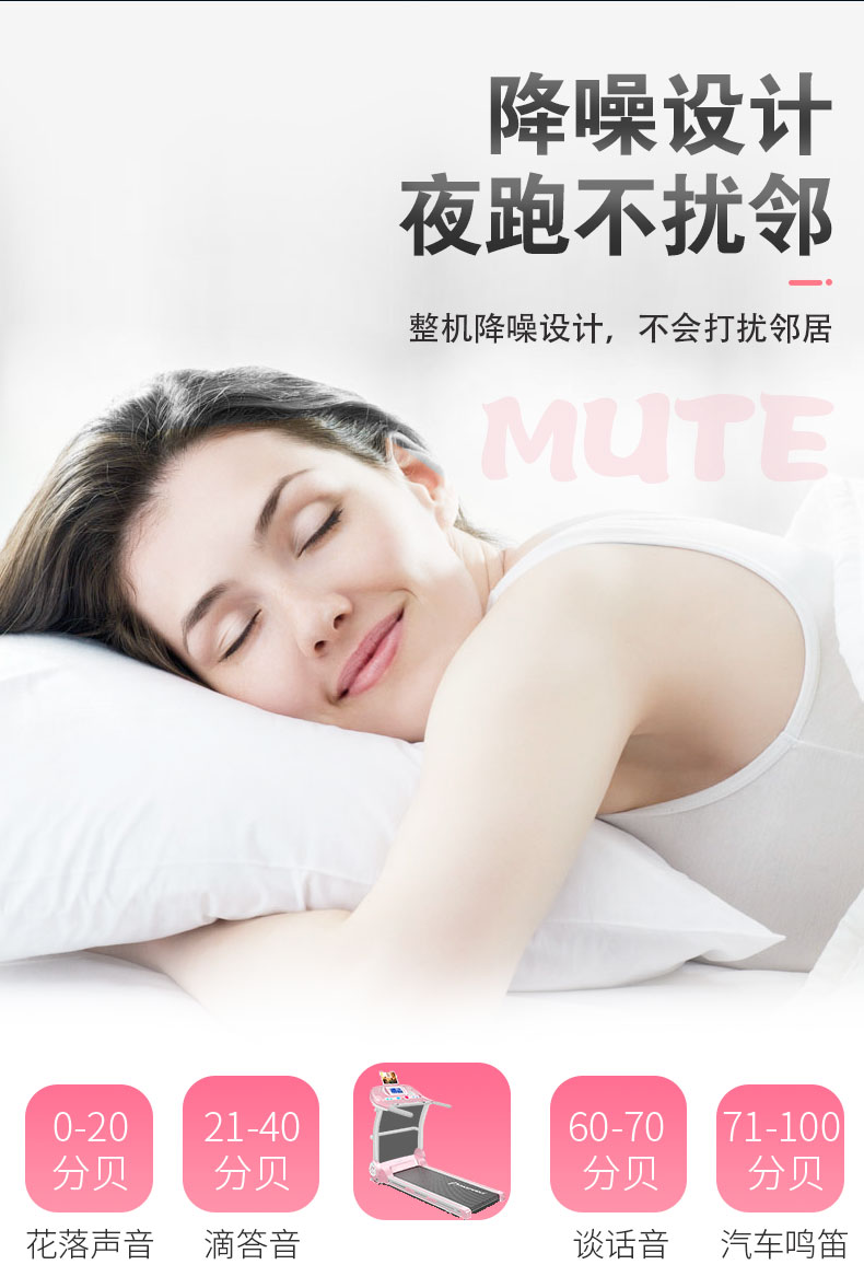 健身房同款  仅占0.2㎡ 昌隆 可折叠移动/测心率/APP连接 跑步机 图8