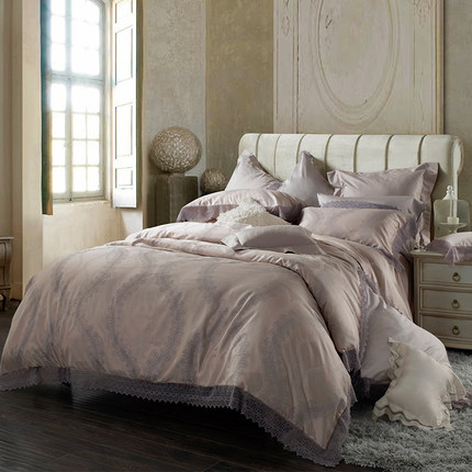 YOLANNA欧恋纳 欧式提花蕾丝床上用品棉床单