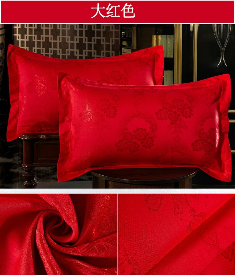 Bốn mùa nóng duy nhất màu hồng gối bông satin satin gối lõi đặt bông vải gối cặp - Gối trường hợp gối chữ c