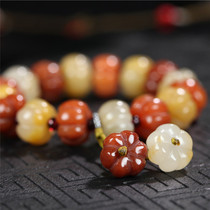 Xinjiang Hotan Kunlun Jade Kunlun Jade pumpkin bracelet