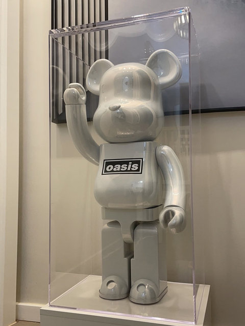 All-in-one spell-free bearbrick building block bear violent bear figure transparent storage acrylic display box dust cover