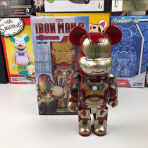 bearbrick Violent bear Building block Bear Iron Man trend doll doll hand-made model ornaments blind box 400%