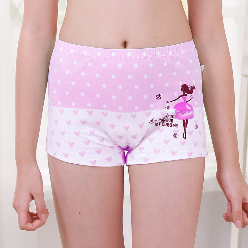 Girls' underwear, cotton, big kids, 812 girls, boxer briefs, children
