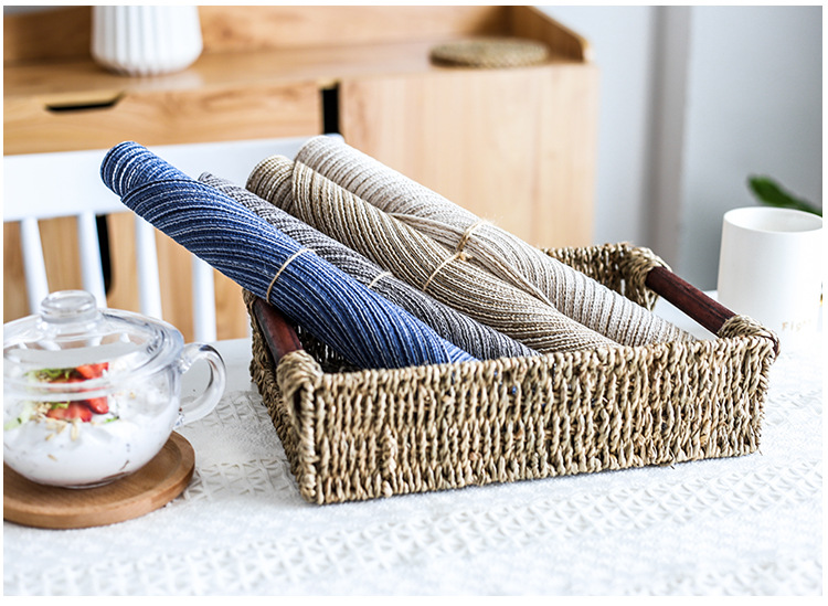 Nhật cotton pad cách nhiệt giữ nồi placemat ren đế lót ly tròn món trượt handmade bảng bề mặt mat - Khăn trải bàn khăn trải bàn không thấm nước