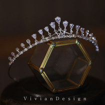 Joker bride simple temperament zircon small crown childrens performance birthday adult ceremony headdress crown hair hoop