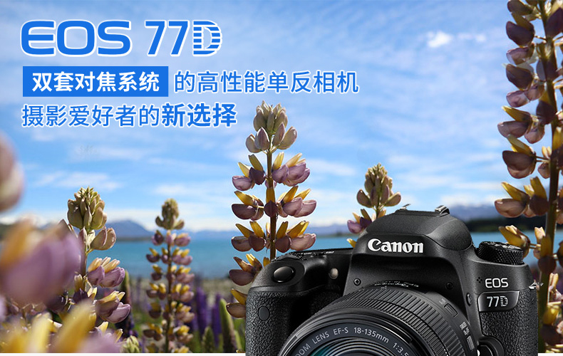 Thương hiệu mới đích thực Canon Canon 77d danh sách cao chống máy ảnh kỹ thuật số du lịch máy ảnh chuyên nghiệp mới với WIFI