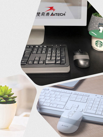 Shuangfeiyan F1010 keyboard and mouse set wired silent lightweight keyboard and mouse USB notebook desktop computer office