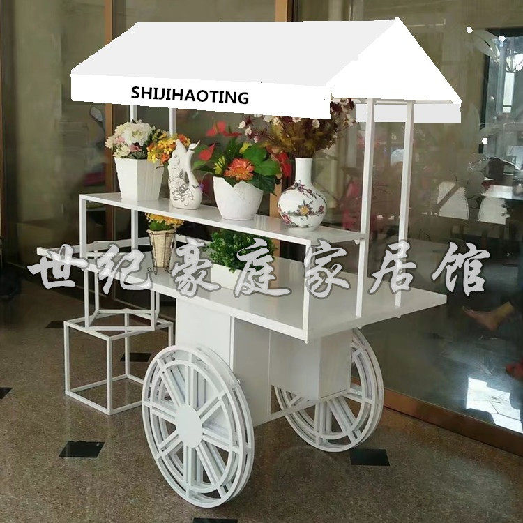 Ostyle Iron Art Flower Car Supermarket Promotion Floe Flowers Art Swing Accessories Iron Art Flower Racks Iron Art Outdoor Floe Promotion Car