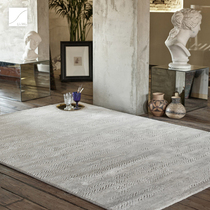 Imported carpet living room modern simple atmospheric carpet high-end villa large area light luxury carpet White all