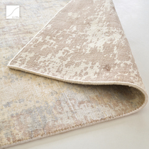 Original imported Indian high-end villa pure handmade carpet living room Tencel art high Gray