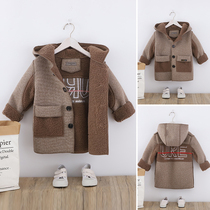 Childrens clothing foreign air jacket winter clothing 2021 autumn and winter new children in big clothes CUHK boy net red plus suede thickened tide