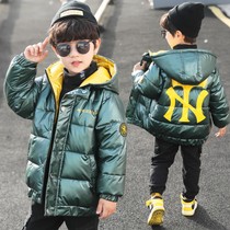 Childrens clothing boy cotton clothes winter clothing 2021 New CUHK Scout boy down cotton padded jacket Thickened Clothing Tide