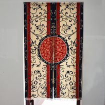 New Chinese fabric door curtain half curtain cotton partition curtain home decoration wind water curtain